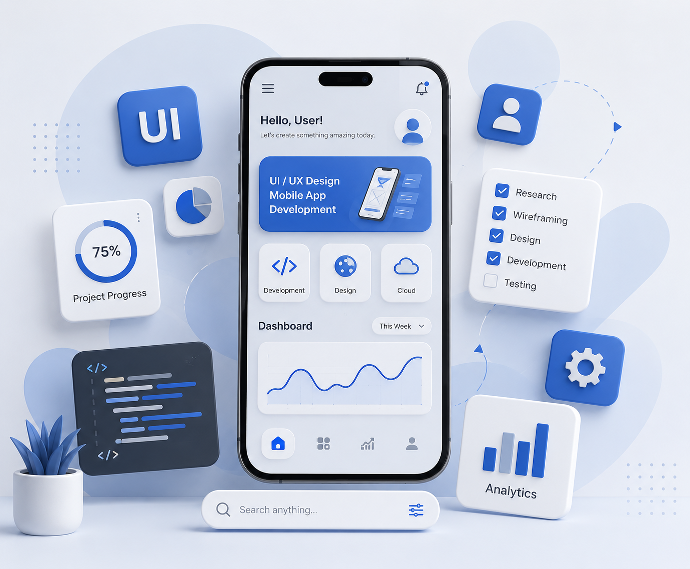 UI UX design services illustration UI UX Design